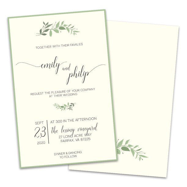 Personalized invitations with flair